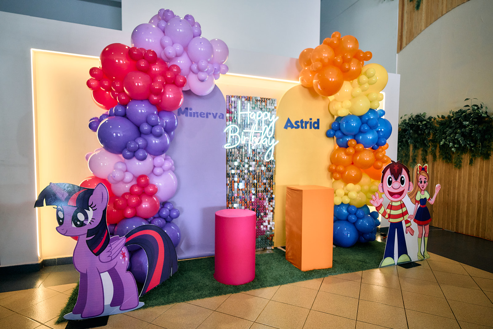 Fiesta infantil — backdrop de cumpleaños